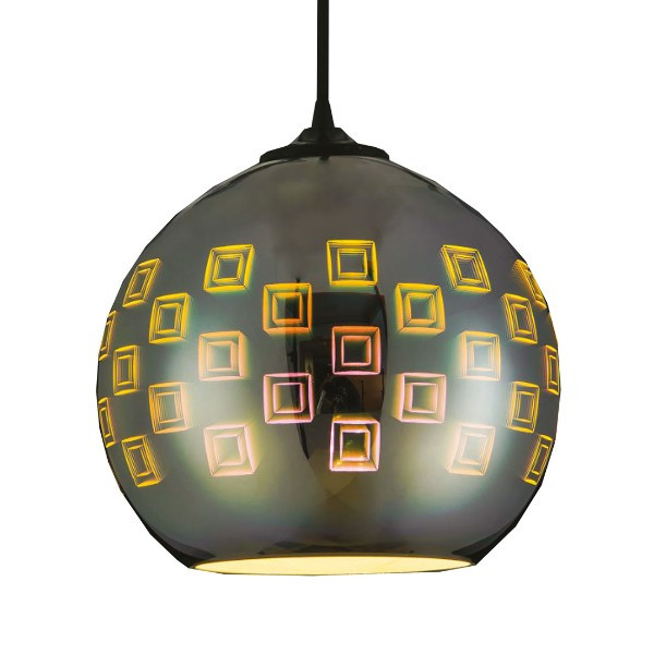 Світильник підвісний люстра "SPECTRUM" 3D-ефект круглий під лампу E27