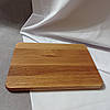 Дубова кухонна дошка 25х20 см професійна або дошка для подачі страв, фото 7