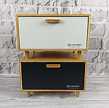 Хлібниця з дерева з кришкою на стіл 36x26x23 см. Edenberg EB-124 Хлібниця дерев'яна з відкидною кришкою, фото 3