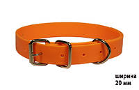 Сигнальный ошейник для охотничьх собак цвет ярко-оранжевый PVC 20
