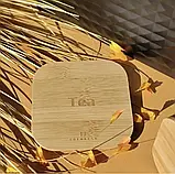 Хлібниця в наборі з 3 баночками для спецій Edenberg EB-161 Хлібниця дерев'яна з відкидною кришкою, фото 4