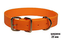 Сигнальный ошейник для охотничьих собак цвет ярко-оранжевый PVC 25