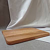 Дерев'яна кухонна дошка 35х25 см. професійна або дошка для подачі страв із ясеня, фото 3