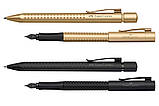 Ручка пір'яна Faber-Castell GRIP Edition корпус чорний, перо чорного кольору F, 140963, фото 4