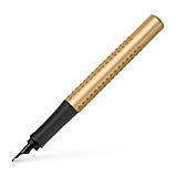 Подарунковий набір ручок Faber-Castell GRIP Gold Edition в металевому пеналі, кулька + перо, 201522, фото 3