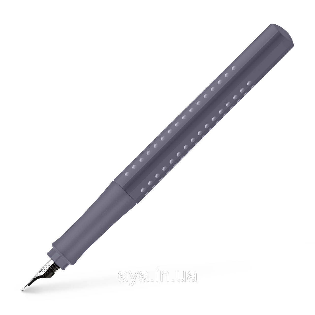 Ручка перова Faber-Castell GRIP 2010 Dapple Gray, колір корпусу сірий, перо F (0,5 мм), 140830