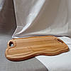 Дошка для подачі 50х30 см з ручками з ясеня, фото 3