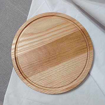 Дерев'яна кухонна дошка 20 см професійна або підставка під піцу із ясеня