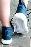 Кросівки черевики хайтопи легкі темно сині уніксекс, фото 10