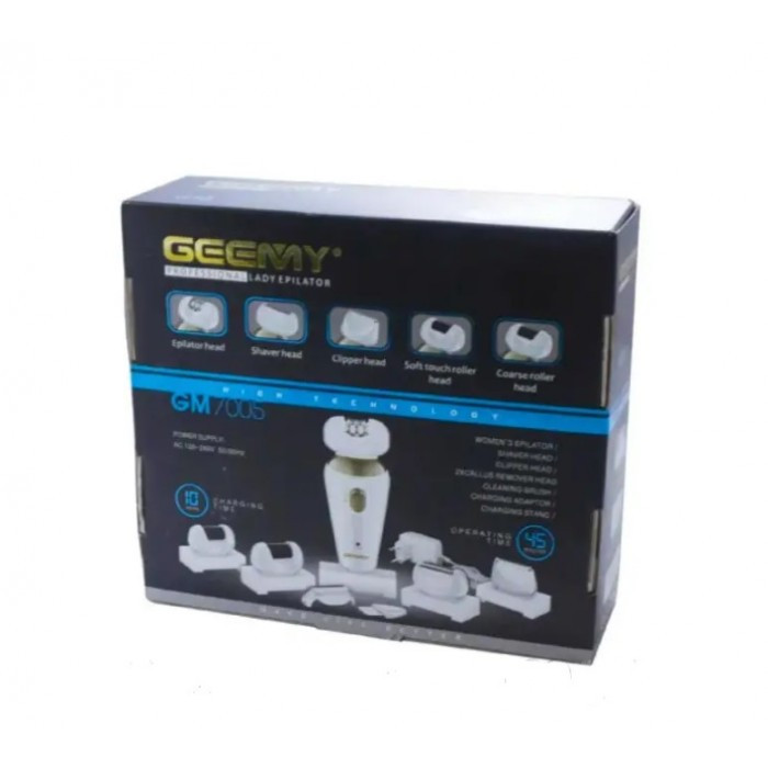 Эпилятор бритва пемза Geemy GM 7005 5в1 электробритва - фото 4 - id-p950652934