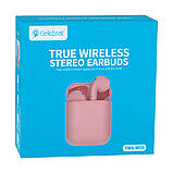 Bluetooth Стерео Гарнітура Celebrat TWS-W10 Pink (Рожеві), фото 3