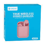 Bluetooth Стерео Гарнітура Celebrat TWS-W10 Pink (Рожеві), фото 3