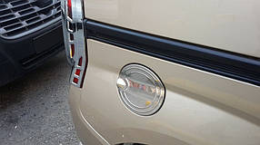 Накладка на лючок бензобака (неірж.) Fiat Fiorino/Qubo 2008" рр. AUC Накладки на кузов Фіат Фіоріно — Фіат Кубо