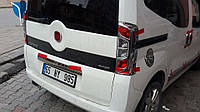 Накладка на стопы с изгибом (2 шт, пласт) Fiat Fiorino/Qubo 2008 гг. AUC Накладки на фонари Фиат Фиорино -