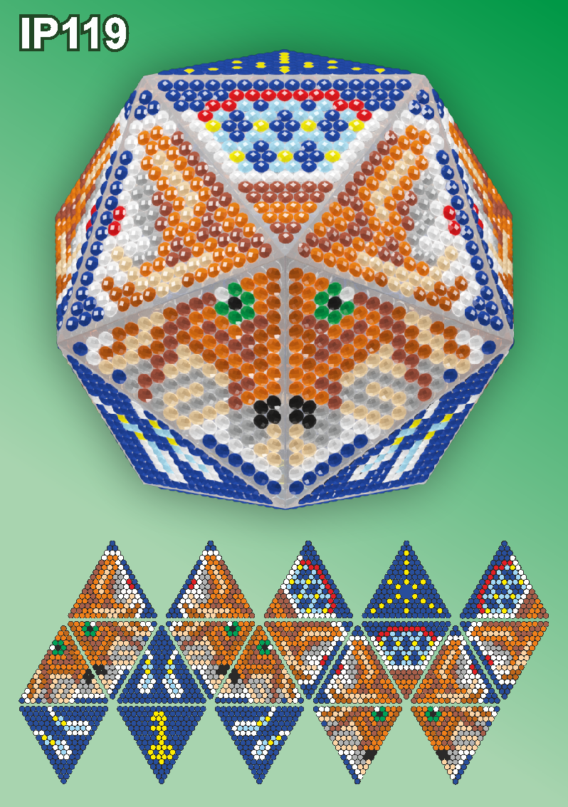 Ip119. 3d новорічна куля Лисиця. Ловець снів