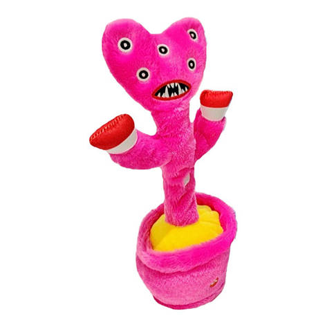 Опт, який говорить, що танцює Кілі, Killy Willy Poppy Playtime 35 см, співає, повторюй, USB Заряджання Рожевий, фото 2