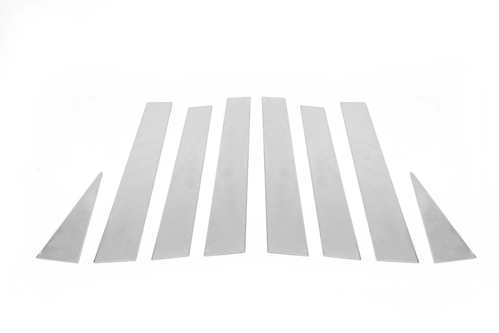 Молдинг Дверных Стоек (8 Шт, Нерж) Nissan X-trail T31 2007-2014 Гг. AUC ...