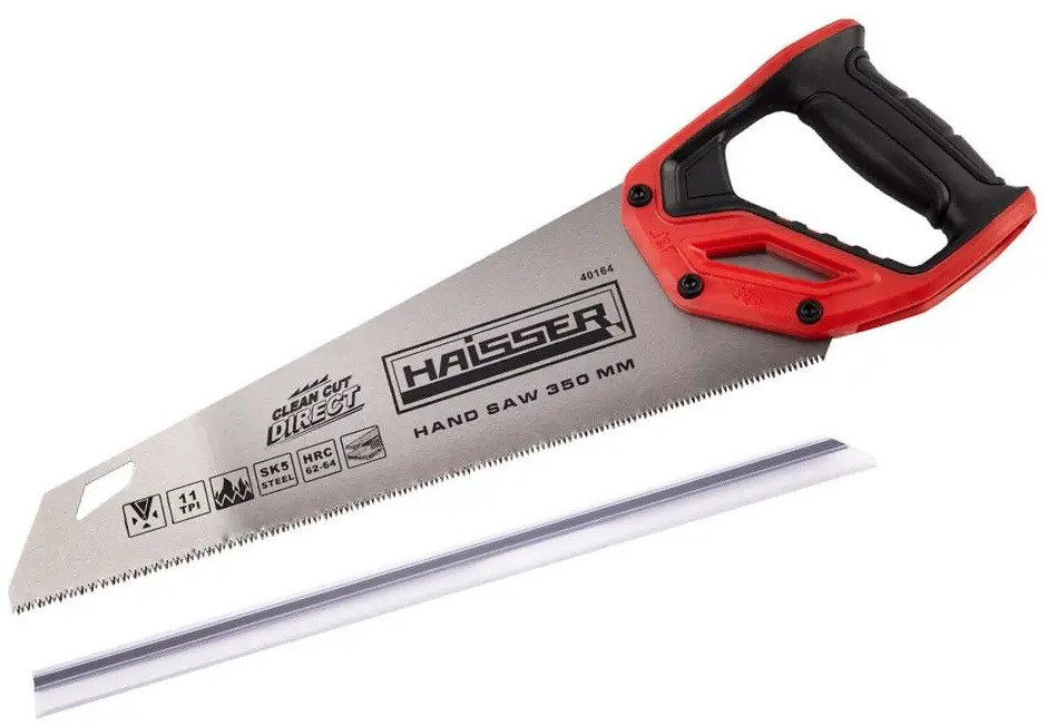 Ножівка для дерева Haisser двокомпонентна ручка 11TPI 3D 350 мм
