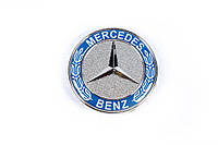 Mercedes Viano значек на капот синий на штырьках AUC Значок Мерседес Бенц Виано