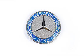 Mercedes Viano значок на капот синій на штирках AUC Значок Мерседес Бенц Віано