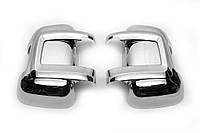Накладки на зеркала (2 шт, пласт) Peugeot Boxer 2006↗ и 2014↗ гг. AUC Накладки на зеркала Пежо Боксер