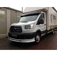 Козырек на лобовое стекло (черный глянец, 5мм) Ford Transit 2014 гг. AUC Спойлера Форд Транзит