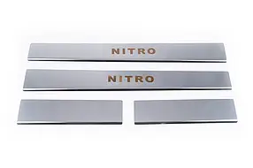 Накладки на пороги Carmos на нижню частину частина (неірж) Dodge Nitro 2007 ⁇  рр. AUC Накладки на пороги Додж Нітро