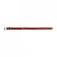 Нашийник CoLLaR для собак шкіряний одинарний (ширина 35 мм, довжина 47-62 см) Коричневий, фото 2