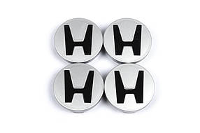 Ковпачки в диски 58.5 мм V1 (4 шт.) Тюнінг Honda AUC Ковпачки на диски Хонда