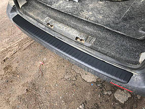 Volkswagen T5 Накладка на задній бампер із загином (ABS-пластик) матова AUC Накладки на задній бампер
