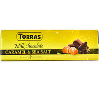 Шоколад TORRAS з карамелью та морською сіллю, без глютену, 300 г