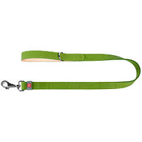 Повідець шкіряний для собак WAUDOG Classic, салатовий (ширина 14 мм, довжина 122 см) 08135, фото 2