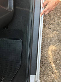 Накладки на пороги DDU (2 шт.), пласт) Mercedes Citan 2013 ⁇  рр. AUC Пластикові накладки на пороги Мерседес Бенц
