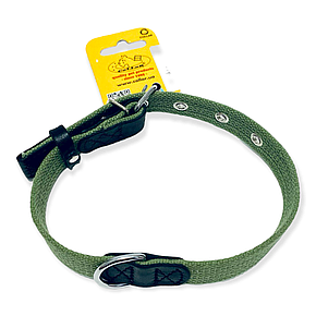 Брезентовий нашийник для собак ColLar КОЛЛАР зі світловідбивною ниткою довжина 31-41 см, ширина 20 мм, фото 4