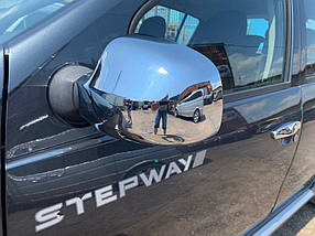 Хром на дзеркалі пласт Lada Largus AUC Накладки на дзеркала Лада Ларгус
