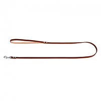 Повідець для собак одинарний CoLLaR шкіряний не прошитий 12 мм 122 см Коричневий, фото 2