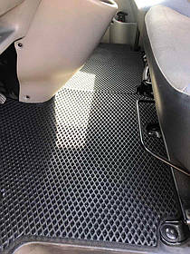 Renault Trafic килимки EVA 1+2 (чорні) AUC Гумові килимки Рено Трафік