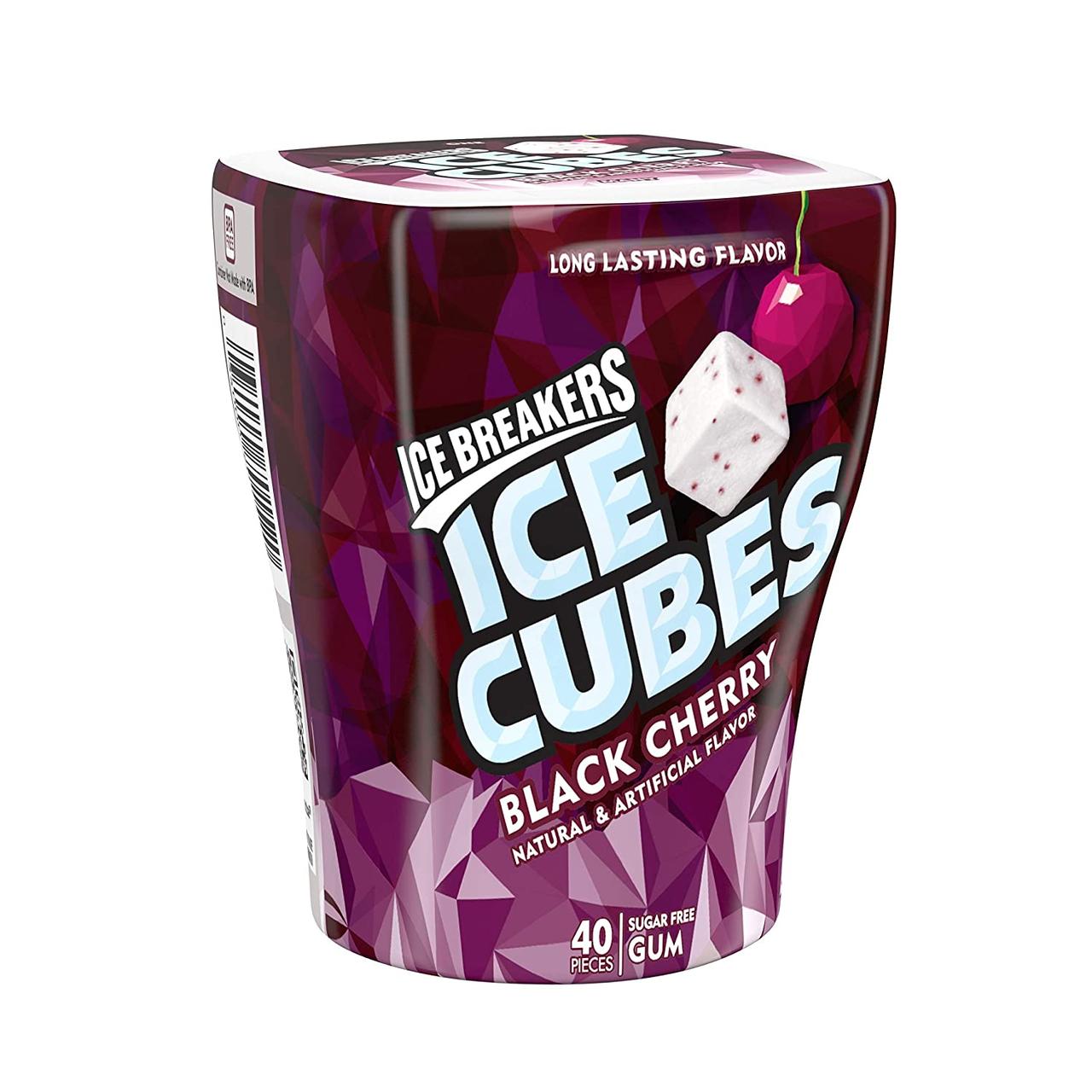 Жувальна гумка ICE BREAKERS ICE CUBES Чорна вишня (40 кубиків)