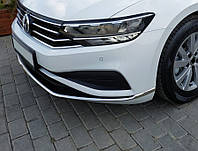 Volkswagen Passat B8 2019+ Накладки на передний бампер Carmos AUC Защитные (хром) накладки на бампер