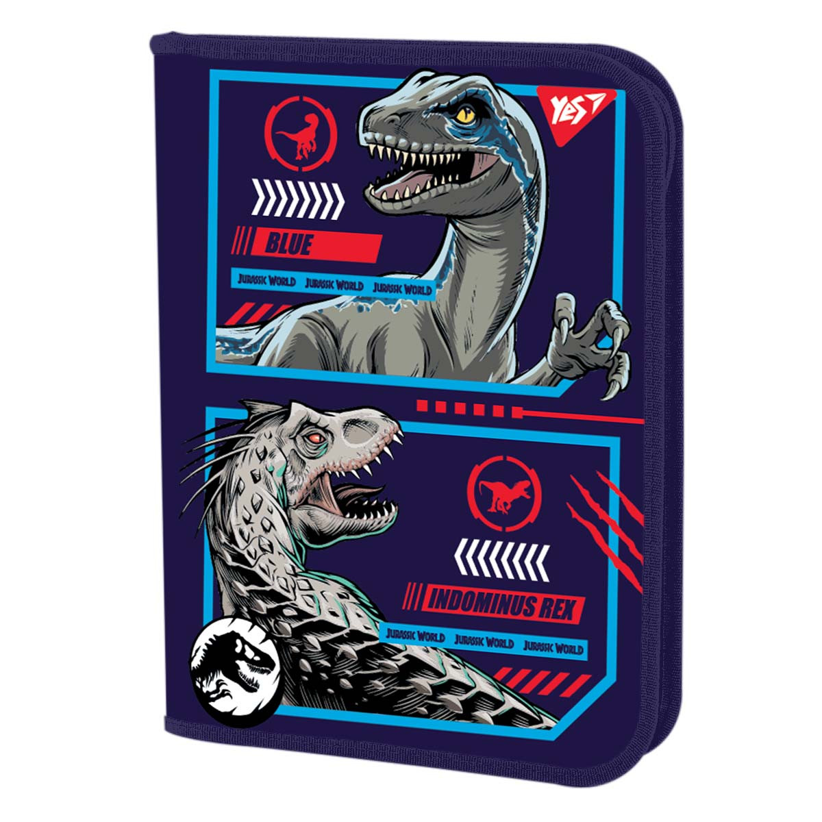 Папка для зошитів YES пластикова на блискавці В5 Jurassic World (491966)