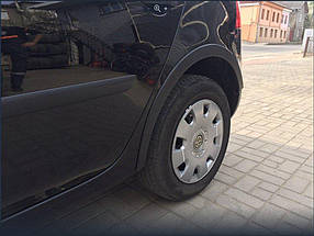 Накладки на арки (4 шт., чорний мат) Volkswagen Golf 5 AUC Хром накладки на арки Фольксваген Гольф 5