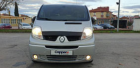 Дефлектор капота коротка (EuroCap) Renault Trafic 2001-2015 рр. AUC Дефлектор на капот (Мухобійка) Рено