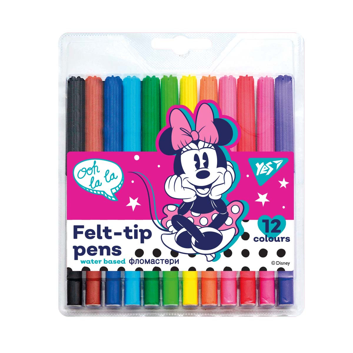 Фломастери YES 12 кольорів Minnie Mouse (650475)