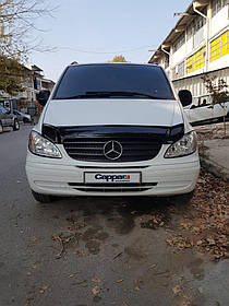 Дефлектор капота (EuroCap) Mercedes Viano 2004-2015 рр. AUC Дефлектор на капот (Мухобійка) Мерседес Бенц Віано