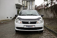 Дефлектор капота (EuroCap) Renault Symbol 2008-2013 гг. AUC Дефлектор на капот (Мухобойка) Рено Симбол
