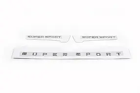 Комплект шильдиків Supersport (3 шт.) AUC написи