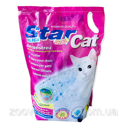 Наповнювач силікагелевий для котячих туалетів, 5 л StarCat СтарКет Silica Cat Litter Німеччина, фото 1