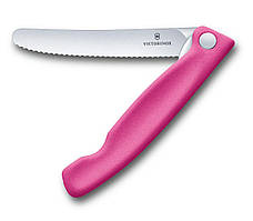 Кухонний ніж Victorinox Swiss Classic Foldable Paring Knife складаний, рожевий, 11 см (6.7836.F5B)
