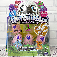 Набір Hatchimals Spin Master 4 колекційні фігурки в яйцях і бонусна фігурка