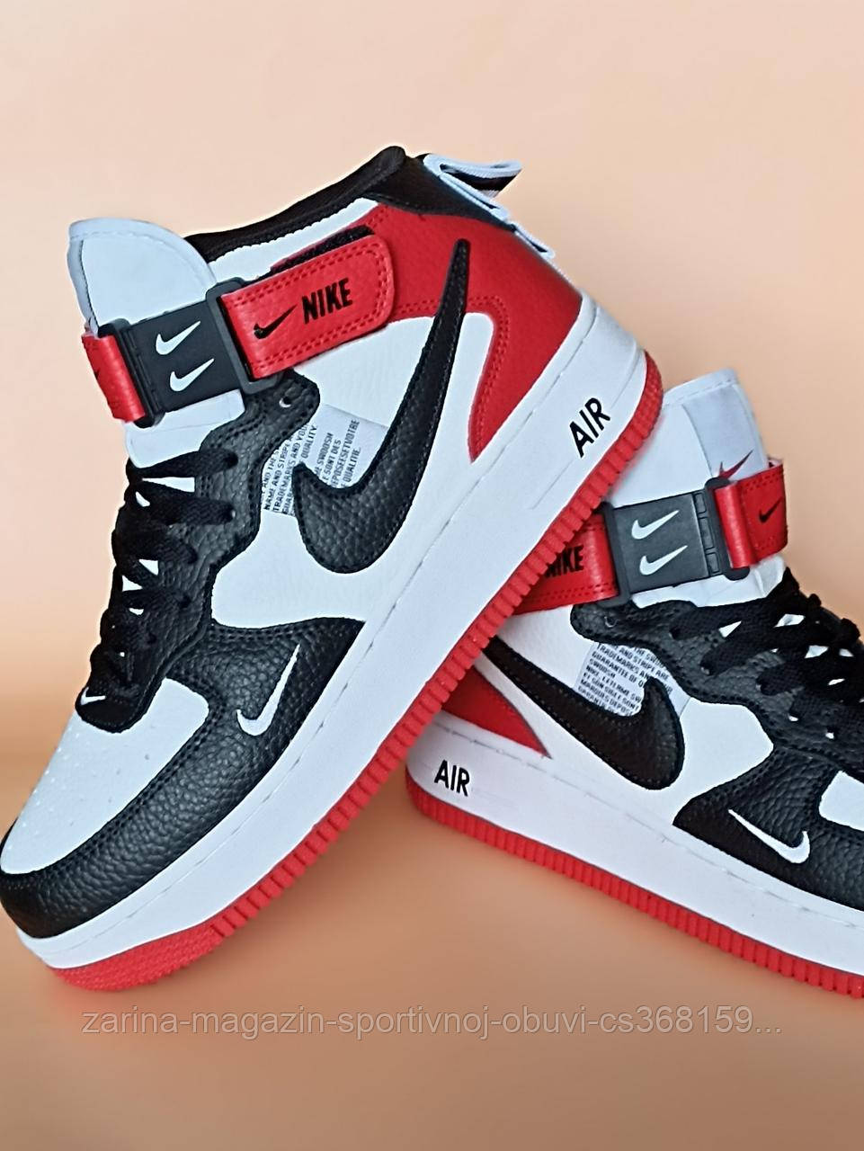 БЕЗ МЕХА.Кроссовки Подростковые Высокие Nike Air Force 1 Mid Найк Аир ...